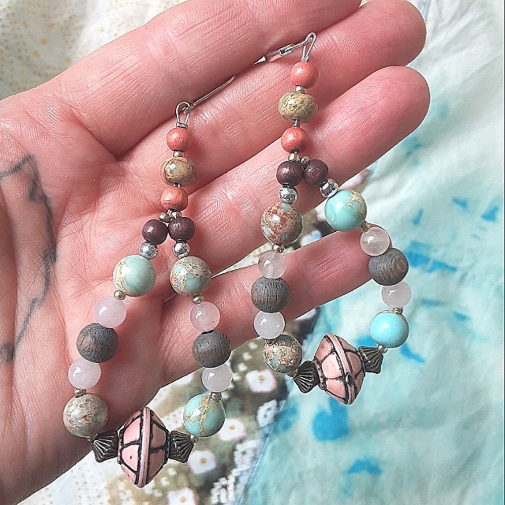 ❤ Artisan Made Jasper Gypsy earrings